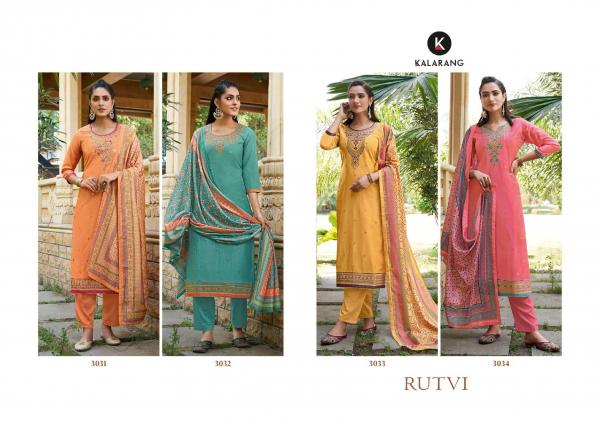 Kalarang Rutvi Designer Cotton  Embroidery Salwar 